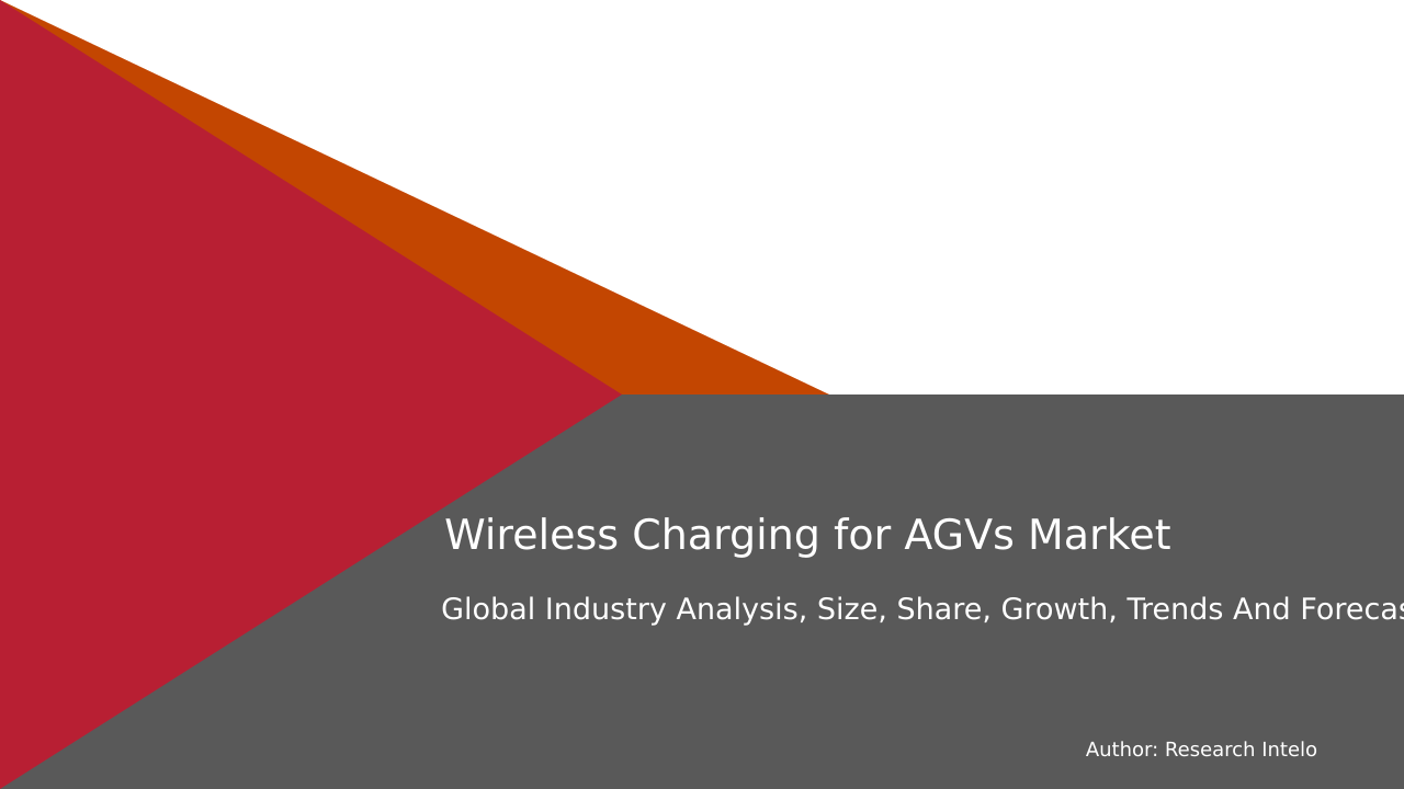 Wireless Charging for AGVs Market Research Report 2033